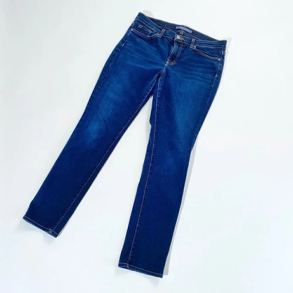 J brand dark wash skinny leg jean